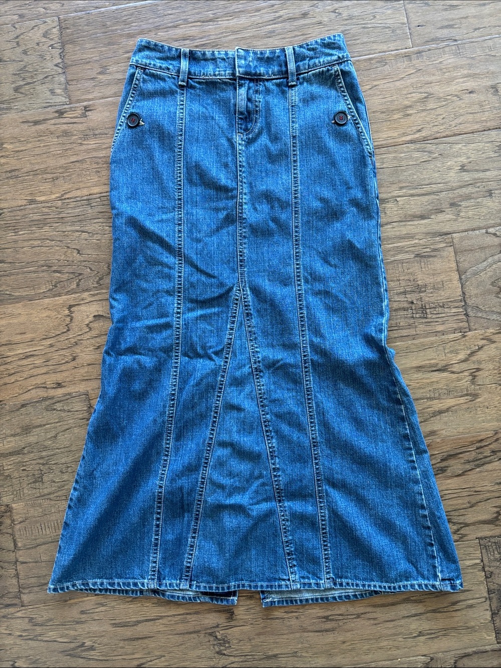 Vintage Y2K Tommy Hilfiger Denim Panel Maxi Skirt